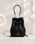 The Nile Bucket Handbag Black