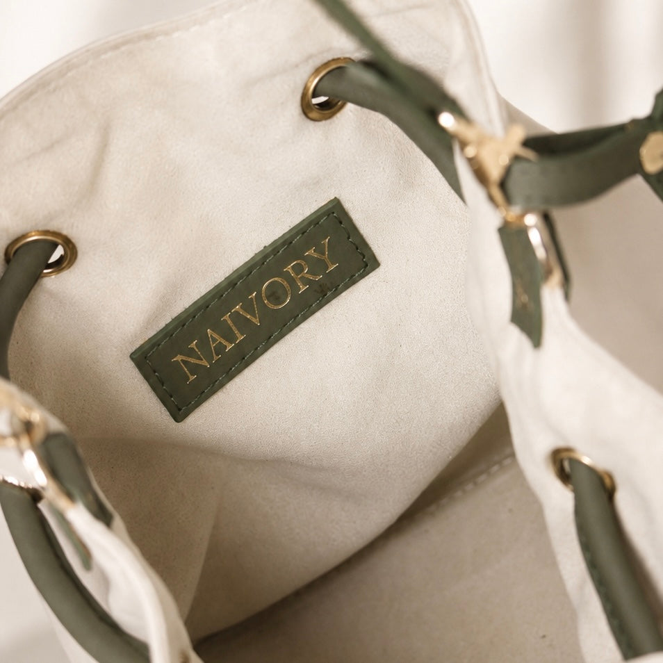 The Nile Bucket Handbag Olive