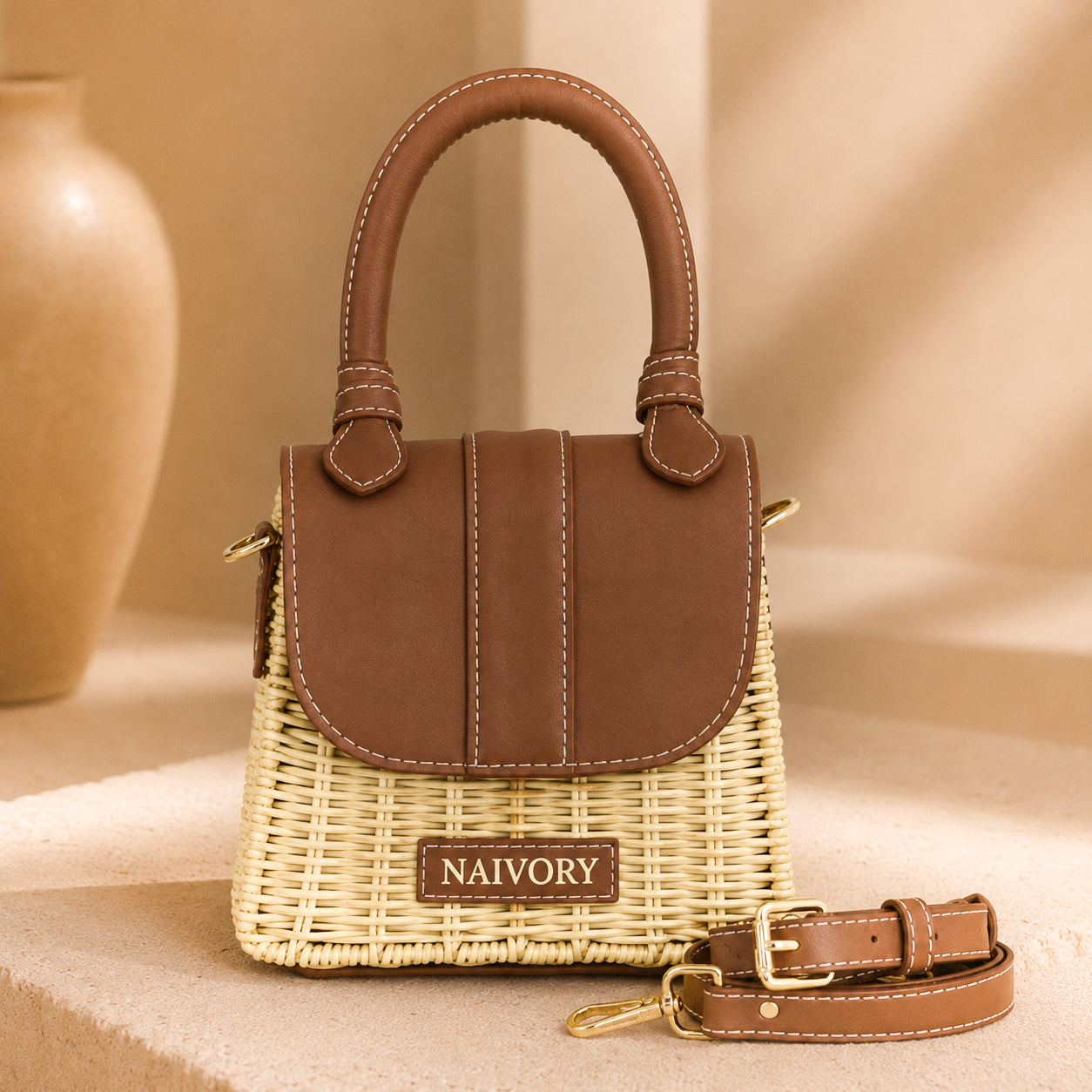 Artisanal Raffia Tote